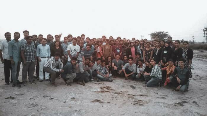 Photo of IISER Tirupati BSMS 2016 batch taken from Pulicat Lake en route to Sriharikota.